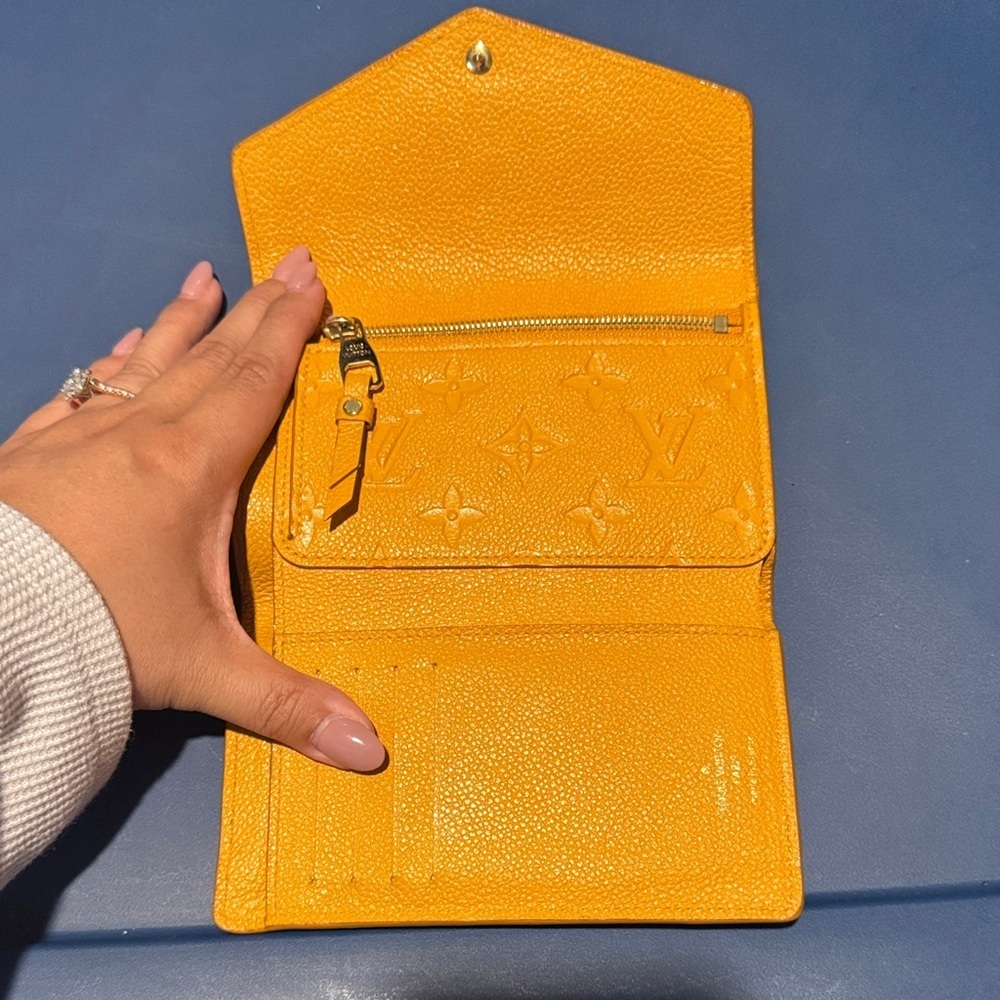 Louis Vuitton Mustard Yellow Embossed Wallet - Picture 5 of 8